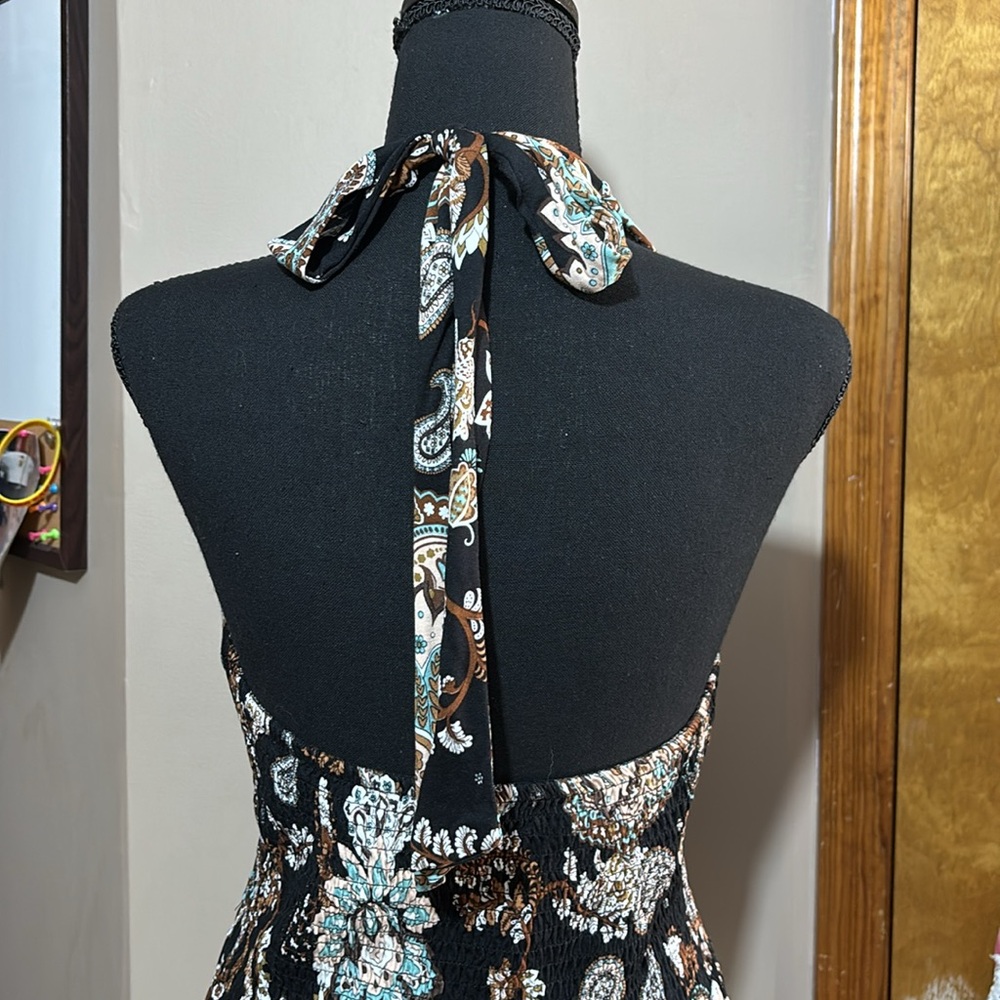 Paisley Halter Dress. Size 4. NWOT. - Picture 2 of 10